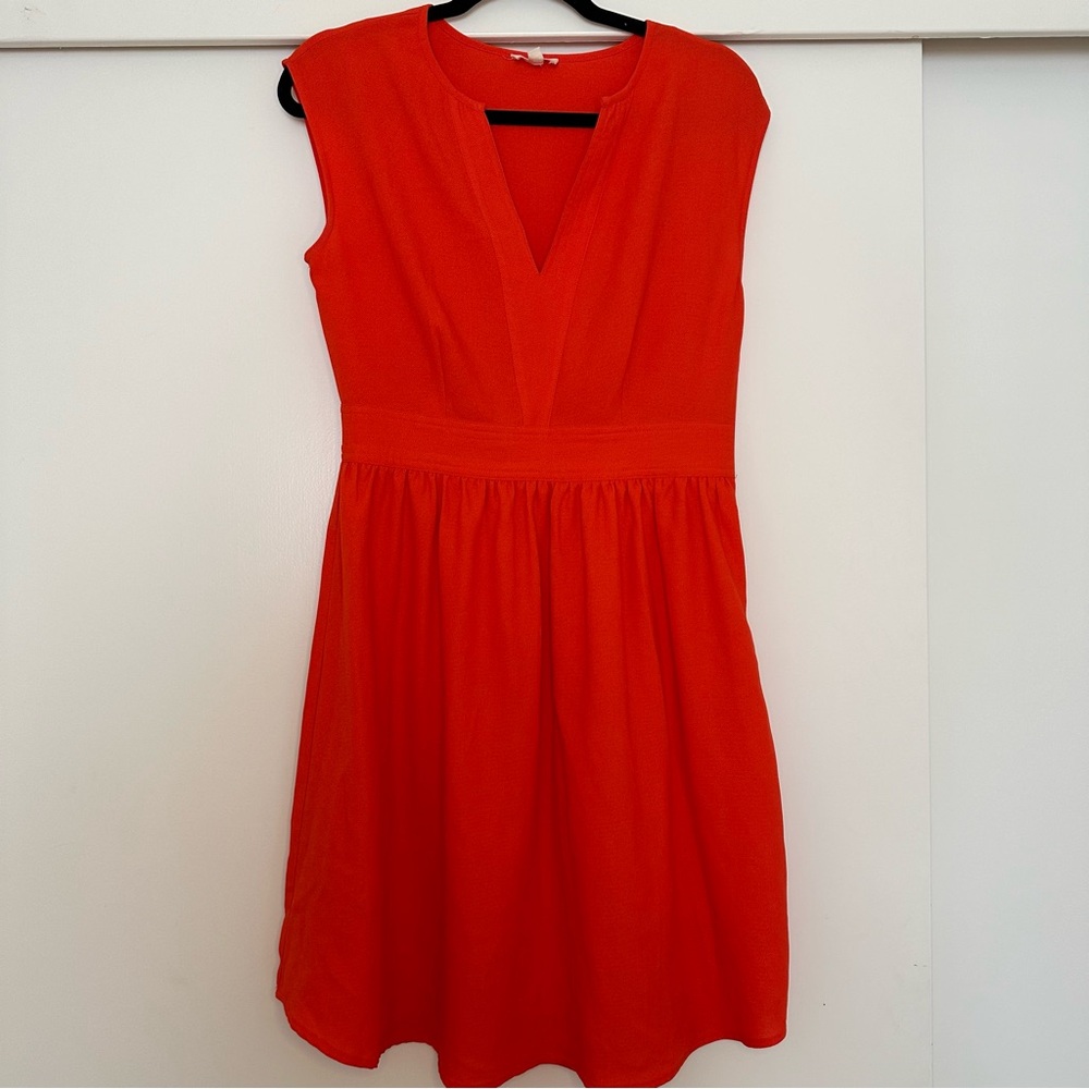 Maison Jules Red Cap Sleeve‎ Dress